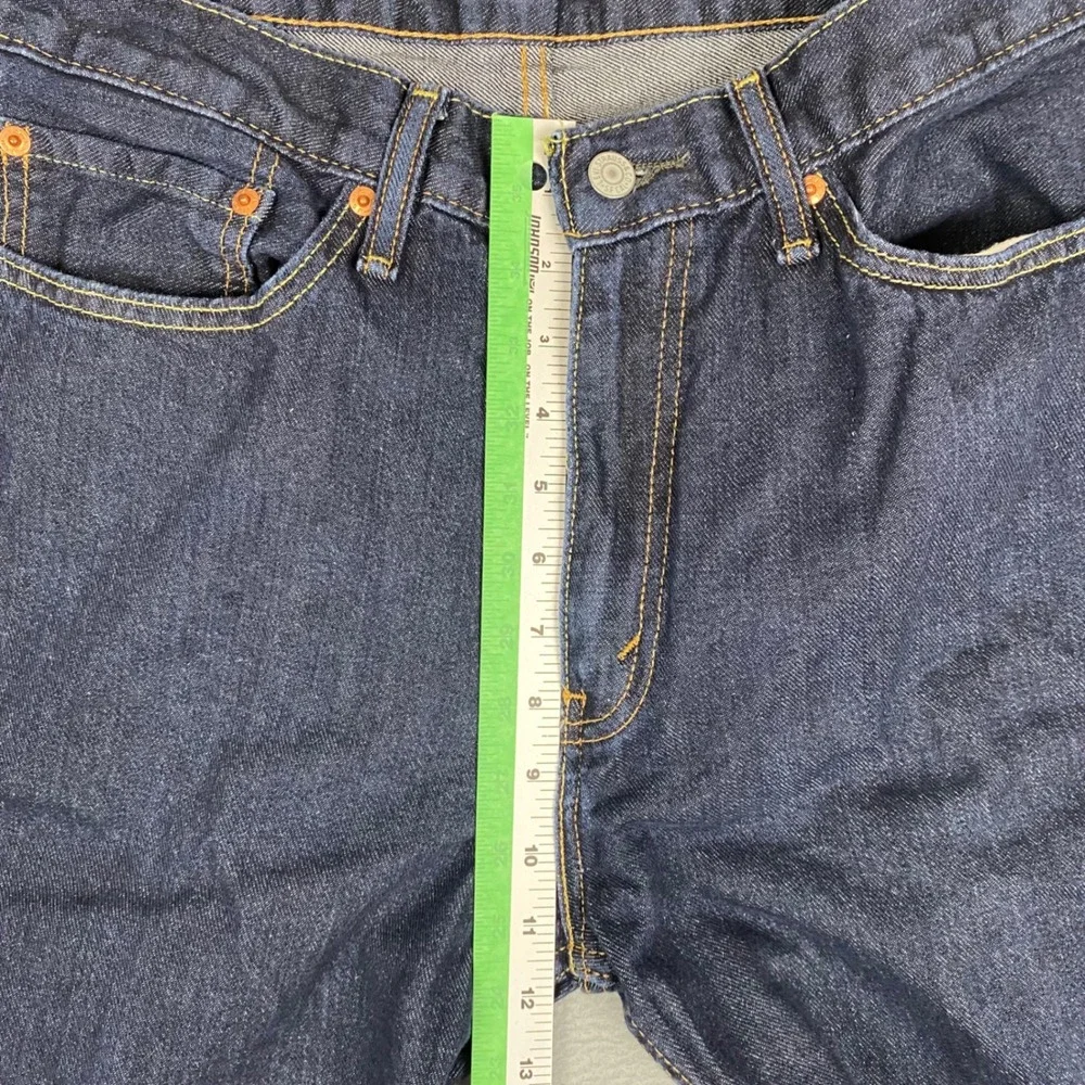Levis‎ 514 Straight Fit Dark Wash Denim Jeans Mens 36 Blue